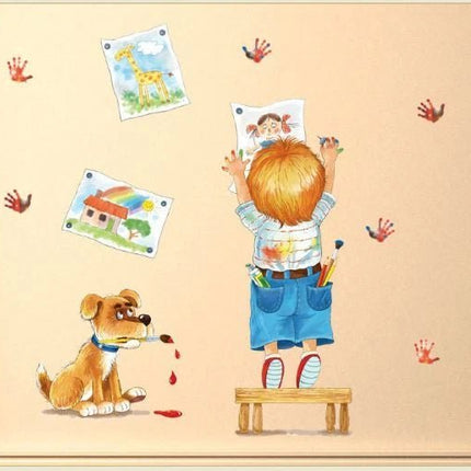 Little Artist Wall Sticker for Kids Room - Go2buy Australia