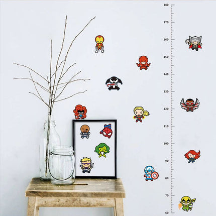 Marvels Avengers Height Kids Wall Stickers Removable Art Vinyl DIY Decal Boy - Go2buy Australia