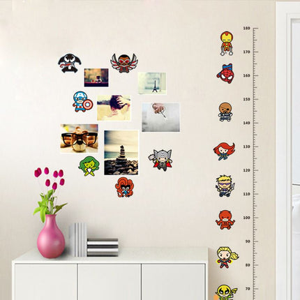 Marvels Avengers Height Kids Wall Stickers Removable Art Vinyl DIY Decal Boy - Go2buy Australia