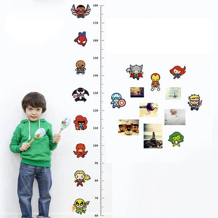 Marvels Avengers Height Kids Wall Stickers Removable Art Vinyl DIY Decal Boy - Go2buy Australia