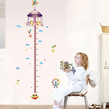 Merry-Go-Round Carnival Height Chart Wall Sticker - Dreamy Kids Room Decor - Go2buy Australia