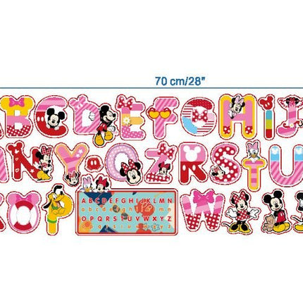 Mickey A - Z Colorful letters Alphabet Kids Wall Stickers Removable Art DIY Decal - Go2buy Australia