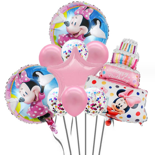 Cartoon Mickey Balloons Star Foil Balloon Birthday Party Decoration Set