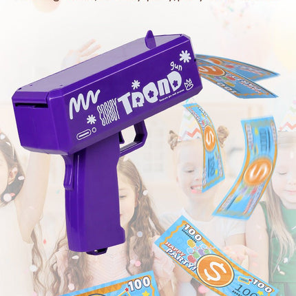 Multi - Coloured Money Shooter Blaster Gun for Parties - Go2buy Australia
