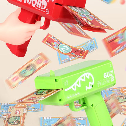 Multi - Coloured Money Shooter Blaster Gun for Parties - Go2buy Australia