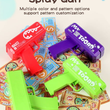 Multi - Coloured Money Shooter Blaster Gun for Parties - Go2buy Australia