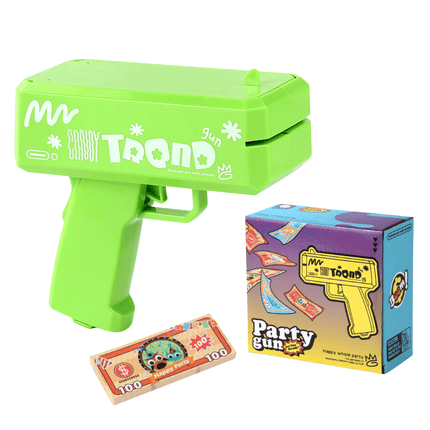 Multi - Coloured Money Shooter Blaster Gun for Parties - Go2buy Australia