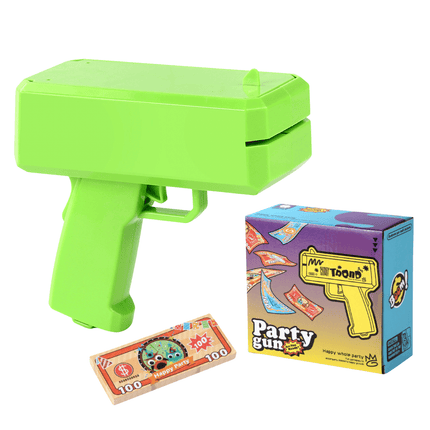 Multi - Coloured Money Shooter Blaster Gun for Parties - Go2buy Australia