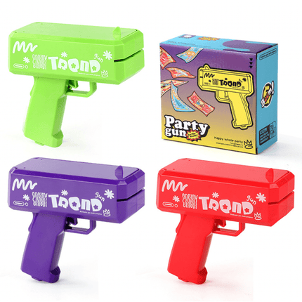 Multi - Coloured Money Shooter Blaster Gun for Parties - Go2buy Australia
