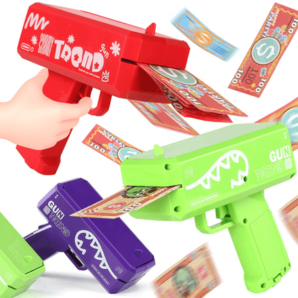 Multi - Coloured Money Shooter Blaster Gun for Parties - Go2buy Australia