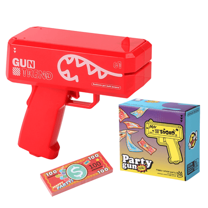 Multi - Coloured Money Shooter Blaster Gun for Parties - Go2buy Australia