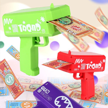 Multi - Coloured Money Shooter Blaster Gun for Parties - Go2buy Australia