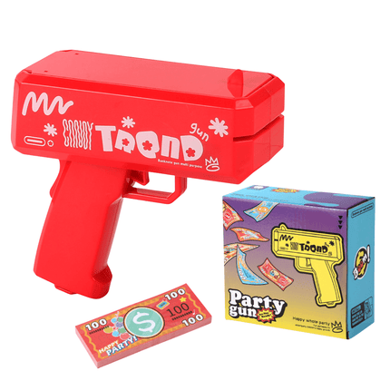 Multi - Coloured Money Shooter Blaster Gun for Parties - Go2buy Australia