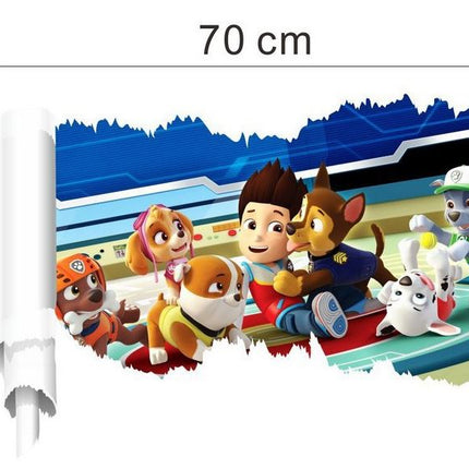 PAW Patrol 3D Wall Hole Sticker - Chase, Marshall & Skye Broken Wall Decal for Kids Bedroom & Nursery Decor - Go2buy Australia