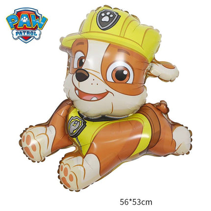 Paw Patrol Chase Marshal Rubble Foil Balloon Kids Birthday Party Decoration Set - Go2buy Australia