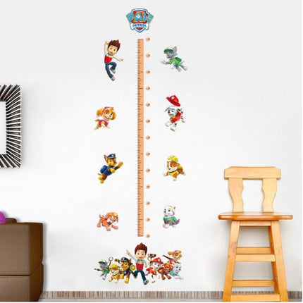 PAW Patrol Kids Growth Chart Height Ruler Wall Sticker - Chase, Marshall & Skye Decals for Boys & Girls Bedroom Decor - Go2buy Australia