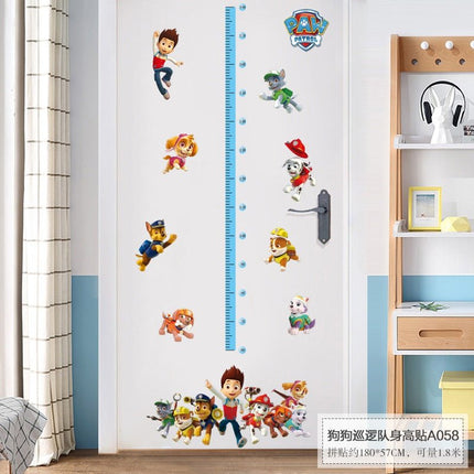 PAW Patrol Kids Growth Chart Height Ruler Wall Sticker - Chase, Marshall & Skye Decals for Boys & Girls Bedroom Decor - Go2buy Australia