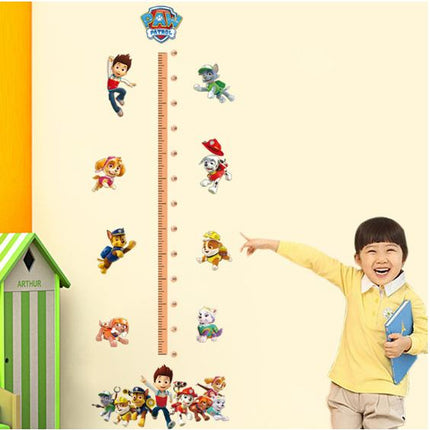 PAW Patrol Kids Growth Chart Height Ruler Wall Sticker - Chase, Marshall & Skye Decals for Boys & Girls Bedroom Decor - Go2buy Australia