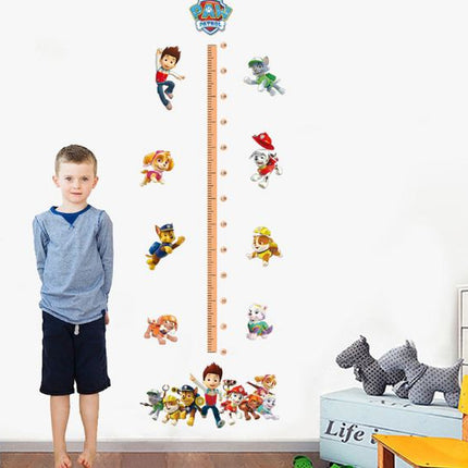 PAW Patrol Kids Growth Chart Height Ruler Wall Sticker - Chase, Marshall & Skye Decals for Boys & Girls Bedroom Decor - Go2buy Australia