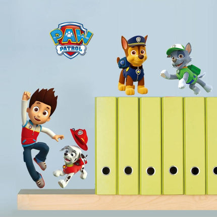 PAW Patrol Mini Character Wall Stickers Set - Chase, Marshall & Skye Small Decals for Kids Bedroom Furniture & Wall Decor - Go2buy Australia