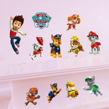 PAW Patrol Mini Character Wall Stickers Set - Chase, Marshall & Skye Small Decals for Kids Bedroom Furniture & Wall Decor - Go2buy Australia