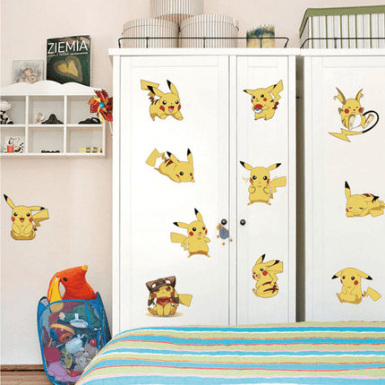 Pokemon Pikachu Wall Art Sticker Removable Kids Nursery Boy Vinyl Decal Decor - Go2buy Australia