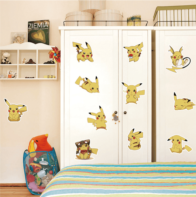 Pokemon Pikachu Wall Art Sticker Removable Kids Nursery Boy Vinyl Decal Decor - Go2buy Australia