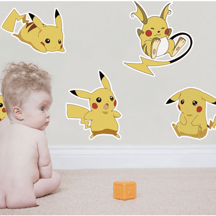 Pokemon Pikachu Wall Art Sticker Removable Kids Nursery Boy Vinyl Decal Decor - Go2buy Australia