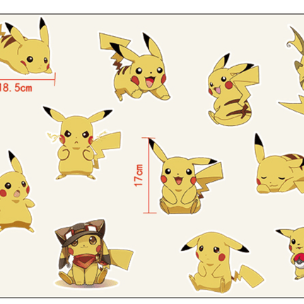 Pokemon Pikachu Wall Art Sticker Removable Kids Nursery Boy Vinyl Decal Decor - Go2buy Australia