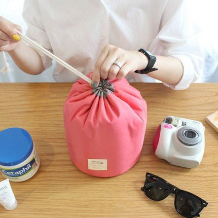 Portable Cylinder Multi - function Cosmetic Wash Travel Storage Bag Organizer - Go2buy Australia