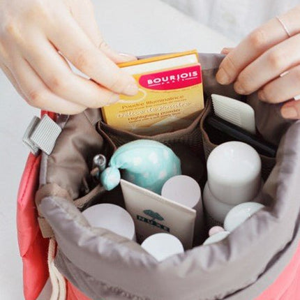 Portable Cylinder Multi - function Cosmetic Wash Travel Storage Bag Organizer - Go2buy Australia