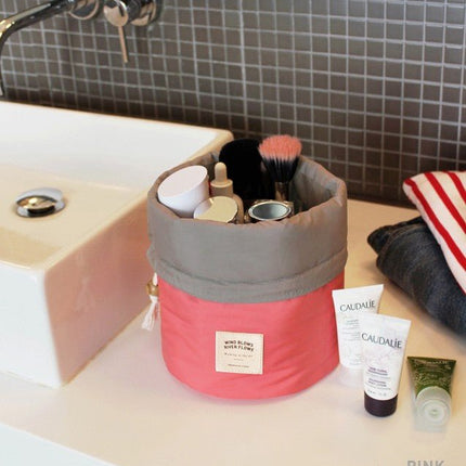 Portable Cylinder Multi - function Cosmetic Wash Travel Storage Bag Organizer - Go2buy Australia