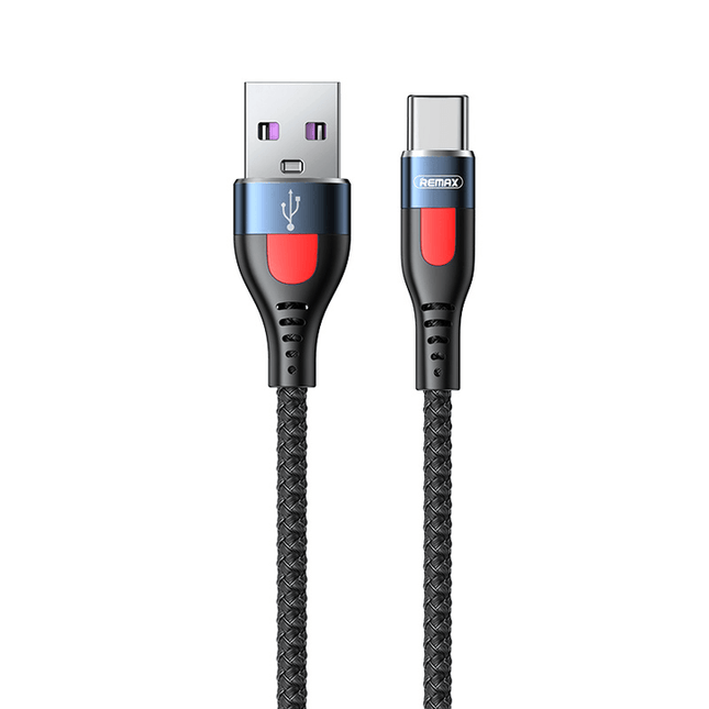 Remax 5A Usb to Type - C Aluminum Alloy Braid Fishnet Round 1 - meter Charging Cable RC - 188a - Go2buy Australia