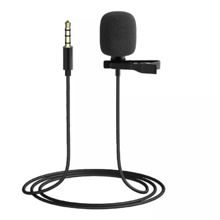 Remax K06 Micro Pro Series Clip - On Lavalier Microphone - 3.5mm Plug & Play - Black - Go2buy Australia