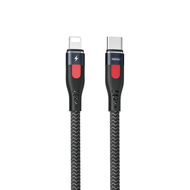 Remax Lesu Pro RC - 188I PD 20W Type - C to Lightning Fast Charging & Data Cable - 1M, 5A, for iPhone & iPad, 480Mbps - Aluminum Alloy Braid - Go2buy Australia
