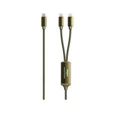 Remax RC - 092t Kerolla Series 100W 2 - in - 1 USB - C to Dual USB - C Fast Charging Cable - Green - Go2buy Australia