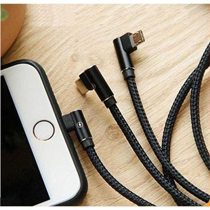 Remax RC - 167th 3 - in - 1 USB to Type - C 8 - Pin Micro USB Fast Charging Cable 1.0m - Go2buy Australia