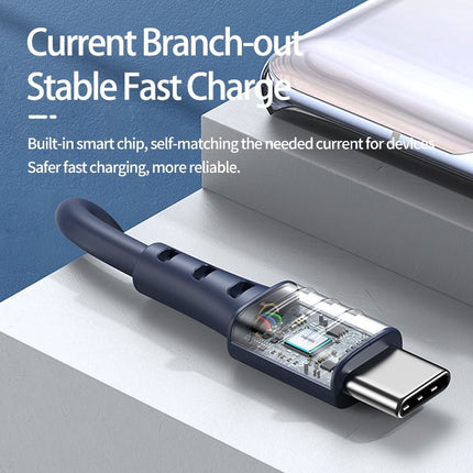 Remax RC - 179a Zeron Series 2.4A USB to Type - C (USB - C) Fast Charging Cable - Blue - Go2buy Australia