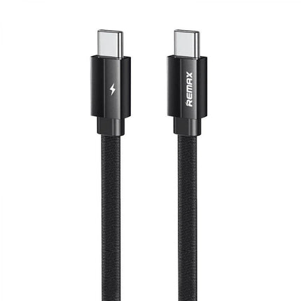 Remax RC - 196c 100W USB - C to USB - C Fast Charging & Data Cable, Tinned Copper Core - Black - Go2buy Australia