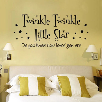 Twinkle Twinkle Little Star Kids Bedroom Wall Sticker