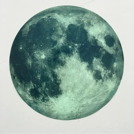 Glow in the Dark Moon Wall Sticker – 30 × 30cm