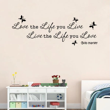 Inspirational Quote Wall Sticker for Bedroom & Living Room