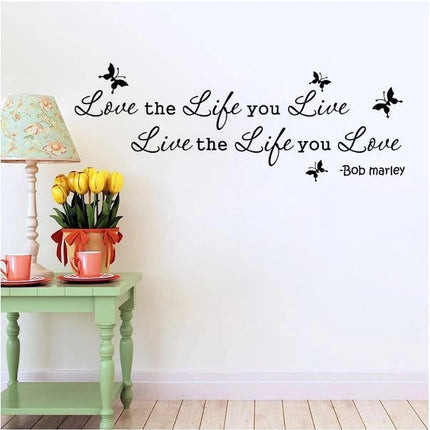 Inspirational Quote Wall Sticker for Bedroom & Living Room