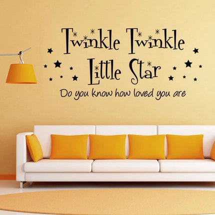 Twinkle Twinkle Little Star Kids Bedroom Wall Sticker