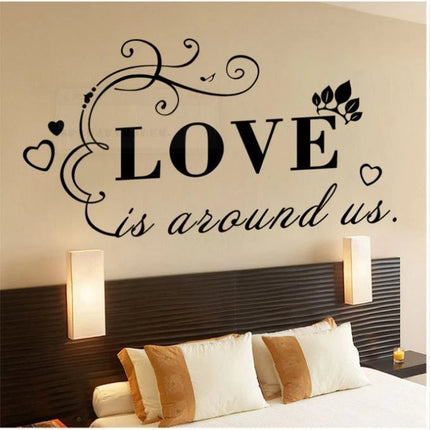 Love Is Around Us Removable Wall Sticker – Love Quote Wall Decal