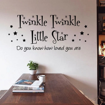 Twinkle Twinkle Little Star Kids Bedroom Wall Sticker