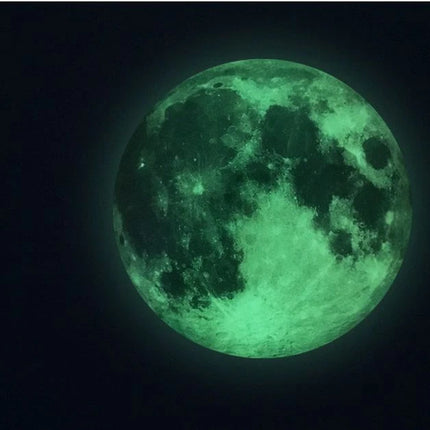Glow in the Dark Moon Wall Sticker – 30 × 30cm