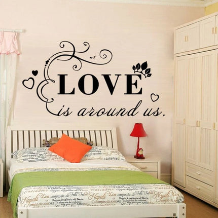 Love Is Around Us Removable Wall Sticker – Love Quote Wall Decal