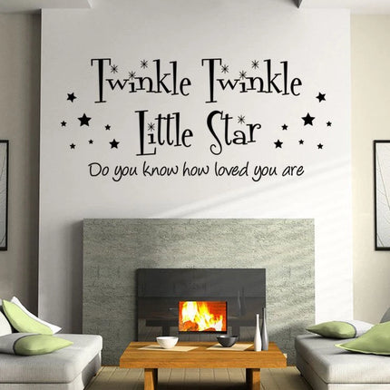 Twinkle Twinkle Little Star Kids Bedroom Wall Sticker