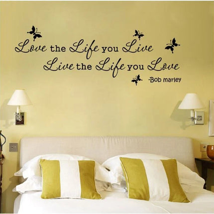 Inspirational Quote Wall Sticker for Bedroom & Living Room